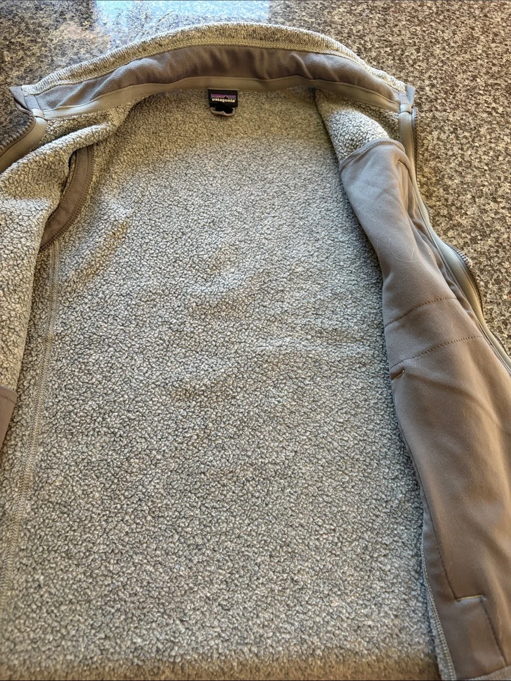 Patagonia Kids Heather Gray Fleece Vest with Zip Pockets